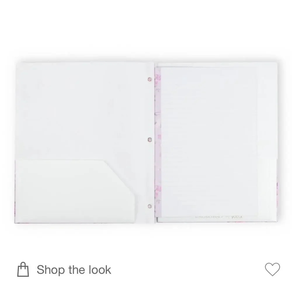 LoveShackFancy x Target Yoobi Happy Thoughts & Coquette Bow 2 Pack Folders